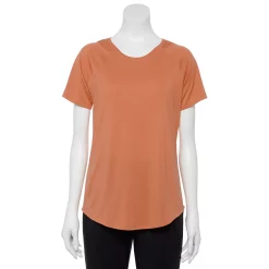 Women's Tek Gear® Baselayer Performance Tee -Casual Wear Hub 4348005 Pecan Crust