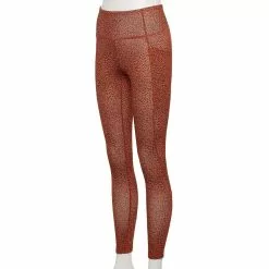 Women's Tek Gear® High-Waisted Pocket Leggings -Casual Wear Hub 4490797 Brown Cheetah