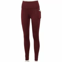Women's Tek Gear® High-Waisted Pocket Leggings -Casual Wear Hub 4490797 Chilled Wine