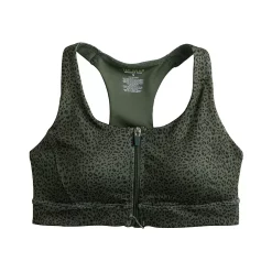 Tek Gear® Zip-Front Medium-Impact Sports Bra 52 Tek Gear® Zip-Front Medium-Impact Sports Bra -Casual Wear Hub 4657353 ALT