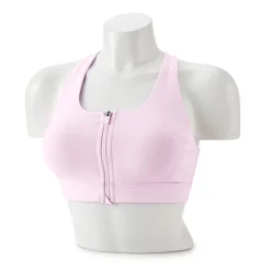 Tek Gear® Zip-Front Medium-Impact Sports Bra 36 Tek Gear® Zip-Front Medium-Impact Sports Bra -Casual Wear Hub 4657353 Adoring Lilac