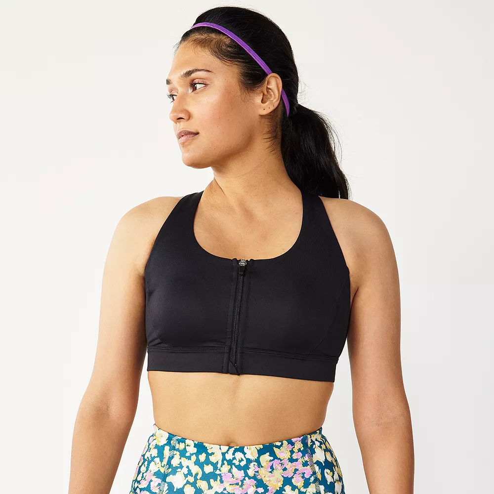 Tek Gear® Zip-Front Medium-Impact Sports Bra 5 Tek Gear® Zip-Front Medium-Impact Sports Bra - Image 5
