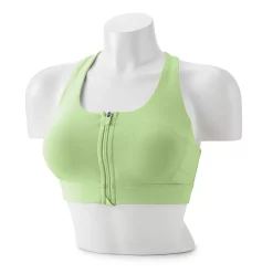 Tek Gear® Zip-Front Medium-Impact Sports Bra 30 Tek Gear® Zip-Front Medium-Impact Sports Bra -Casual Wear Hub 4657353 Brisk Mint