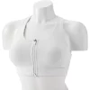 Tek Gear® Zip-Front Medium-Impact Sports Bra -Casual Wear Hub 4657353 White