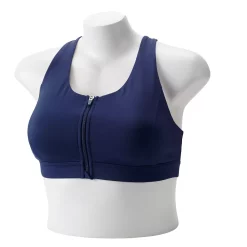 Plus Size Tek Gear® Zip-Front Medium Impact Sports Bra -Casual Wear Hub 4787908 Chandler Navy