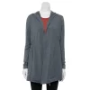 Women's Tek Gear® French Terry Hooded Wrap -Casual Wear Hub 4997889 Charcoal