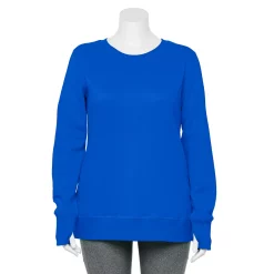 Plus Size Tek Gear® Ultrasoft Fleece Crewneck Sweatshirt -Casual Wear Hub 5000133 Delay Bay