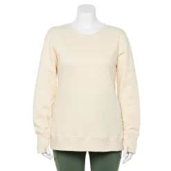 Plus Size Tek Gear® Ultrasoft Fleece Crewneck Sweatshirt -Casual Wear Hub 5000133 Lemon Frost