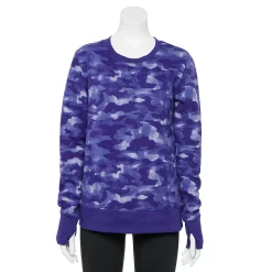 Women's Tek Gear® Ultrasoft Fleece Sweatshirt -Casual Wear Hub 5011252 Navy Camo 1