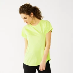 Women's Tek Gear® Performance Core Crewneck Tee -Casual Wear Hub 5015168 Green Romantica