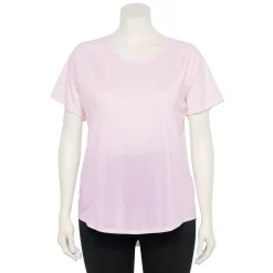Plus Size Tek Gear® Performance Core V-Neck Tee -Casual Wear Hub 5016444 Adoring Lilac
