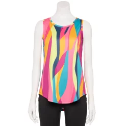 Women's Tek Gear® Core Crewneck Tank -Casual Wear Hub 5019963 Pink Abstract Print