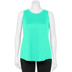 Plus Size Tek Gear® Performance Core Tank -Casual Wear Hub 5025837 Aqua Stone