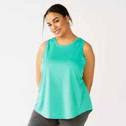 Plus Size Tek Gear® Performance Core Tank -Casual Wear Hub 5025837 Aruba Bay