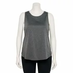 Plus Size Tek Gear® Performance Core Tank -Casual Wear Hub 5025837 Charcoal