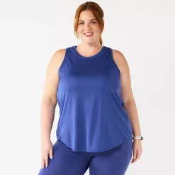 Plus Size Tek Gear® Performance Core Tank -Casual Wear Hub 5025837 Finley Blue