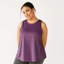 Plus Size Tek Gear® Performance Core Tank -Casual Wear Hub 5025837 Grape Grenache