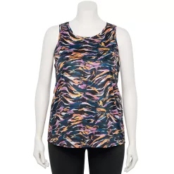 Plus Size Tek Gear® Performance Core Tank -Casual Wear Hub 5025837 Painted Waves