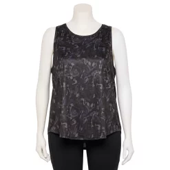 Plus Size Tek Gear® Performance Core Tank -Casual Wear Hub 5025837 Slate Shapes