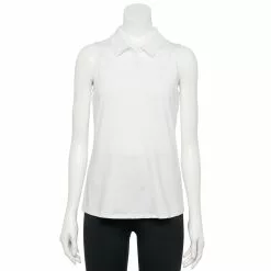 Women's Tek Gear® Sleeveless Golf Polo -Casual Wear Hub 5068427 Modern White