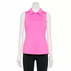 Women's Tek Gear® Sleeveless Golf Polo -Casual Wear Hub 5068427 Pink Trillion