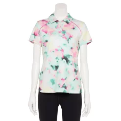 Women's Tek Gear® Button Placket Golf Polo 9 Women's Tek Gear® Button Placket Golf Polo -Casual Wear Hub 5068430 Aqua Multi Dye