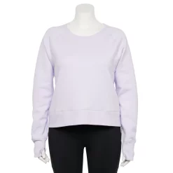 Plus Size Tek Gear® Ultrasoft Oversized Fleece Sweatshirt -Casual Wear Hub 5128330 Tara Lavender