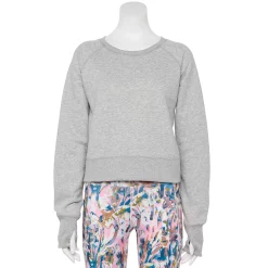 Women's Tek Gear® Ultrasoft Fleece Oversized Sweatshirt -Casual Wear Hub 5128574 Gray Heather