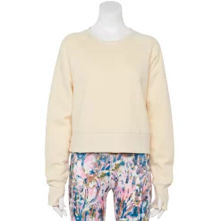 Women's Tek Gear® Ultrasoft Fleece Oversized Sweatshirt -Casual Wear Hub 5128574 Lemon Frost