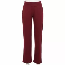 Women's Tek Gear® Ultrasoft Fleece Straight-Leg Pants -Casual Wear Hub 5128750 Chilled Wine