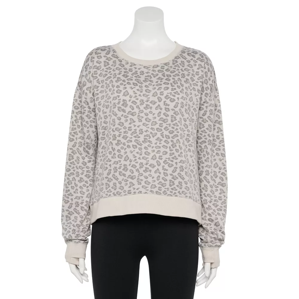 Women's Tek Gear® Stretch Fleece Crewneck Sweatshirt 2 Women's Tek Gear® Stretch Fleece Crewneck Sweatshirt - Image 2