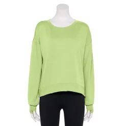 Women's Tek Gear® Stretch Fleece Crewneck Sweatshirt 12 Women's Tek Gear® Stretch Fleece Crewneck Sweatshirt -Casual Wear Hub 5181941 Green Romantica
