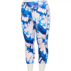 Plus Size Tek Gear® Pocket High-Waisted Capri Leggings -Casual Wear Hub 5182885 Blue Tie Dye
