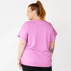 Plus Size Tek Gear® Stretch Fleece Tee -Casual Wear Hub 5197872 ALT