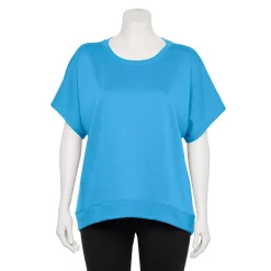 Plus Size Tek Gear® Stretch Fleece Tee -Casual Wear Hub 5197872 Beyond Blue