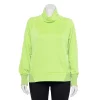 Plus Size Tek Gear® Stretch Fleece Funnel Neck Top 4 Plus Size Tek Gear® Stretch Fleece Funnel Neck Top -Casual Wear Hub 5198043 Green Romantica