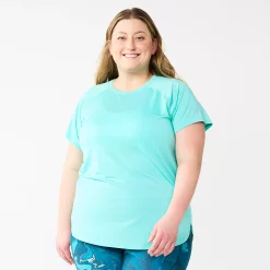 Plus Size Tek Gear® High Slit Tunic Tee 46 Plus Size Tek Gear® High Slit Tunic Tee -Casual Wear Hub 5227026 Aruba Bay