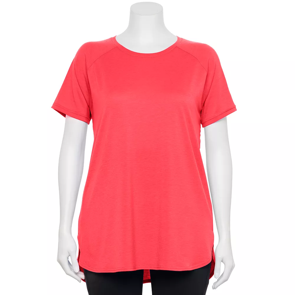 Plus Size Tek Gear® High Slit Tunic Tee 2 Plus Size Tek Gear® High Slit Tunic Tee - Image 2