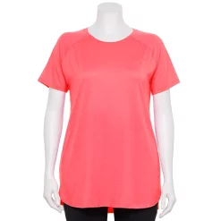 Plus Size Tek Gear® High Slit Tunic Tee 32 Plus Size Tek Gear® High Slit Tunic Tee -Casual Wear Hub 5227026 Melon Energy