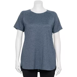 Plus Size Tek Gear® High Slit Tunic Tee 28 Plus Size Tek Gear® High Slit Tunic Tee -Casual Wear Hub 5227026 Navy Romance