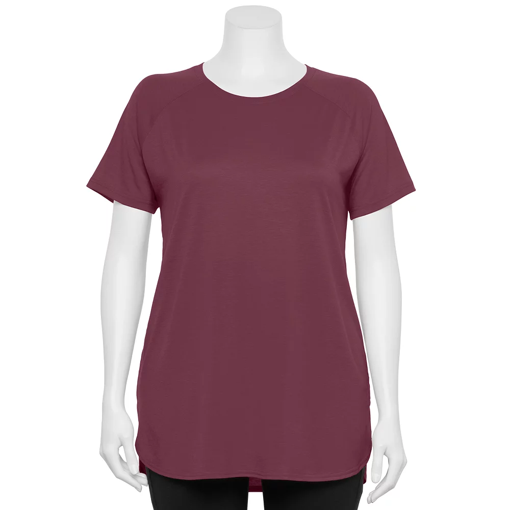 Plus Size Tek Gear® High Slit Tunic Tee 3 Plus Size Tek Gear® High Slit Tunic Tee - Image 3