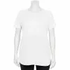 Plus Size Tek Gear® High Slit Tunic Tee -Casual Wear Hub 5227026 White