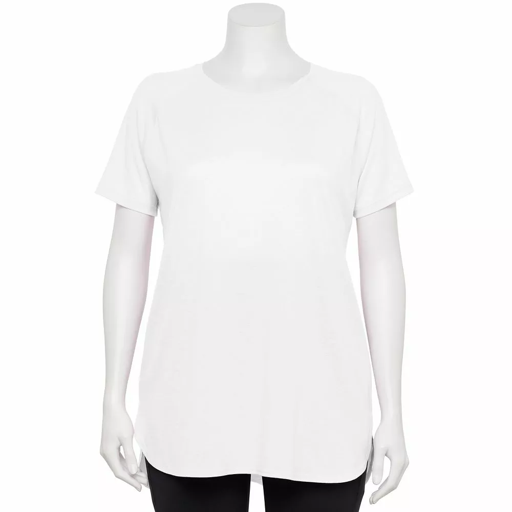 Plus Size Tek Gear® High Slit Tunic Tee 1 Plus Size Tek Gear® High Slit Tunic Tee