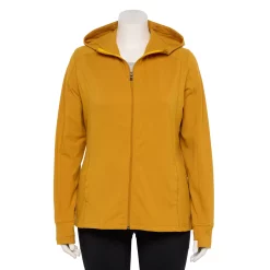 Plus Size Tek Gear® Essential Hooded Jacket -Casual Wear Hub 5227131 Brassy Gold