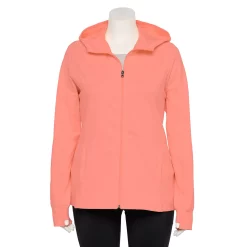 Plus Size Tek Gear® Essential Hooded Jacket -Casual Wear Hub 5227131 Island Melon
