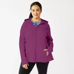 Plus Size Tek Gear® Essential Hooded Jacket -Casual Wear Hub 5227131 Ravishing Orchid