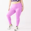 Plus Size Tek Gear® Perforated High-Waisted 7/8 Leggings 6 Plus Size Tek Gear® Perforated High-Waisted 7/8 Leggings -Casual Wear Hub 5227247 Luminous Pink