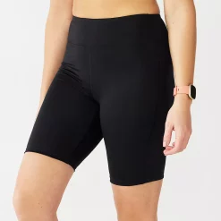 Plus Size Tek Gear® Core 9-in. High-Waisted Bike Shorts -Casual Wear Hub 5227481 Black