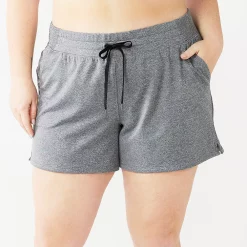 Plus Size Tek Gear® Weekend French Terry Shorts -Casual Wear Hub 5230775 Charcoal