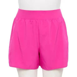 Plus Size Tek Gear® Multi-Purpose Workout Shorts -Casual Wear Hub 5231280 Fuchsia Cashmere